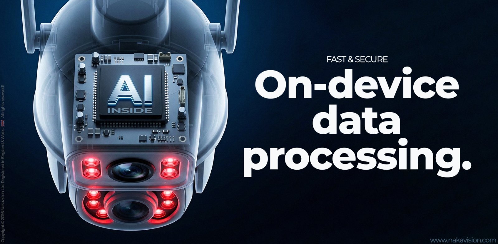 On-device AI: motion is analysed on the camera itself